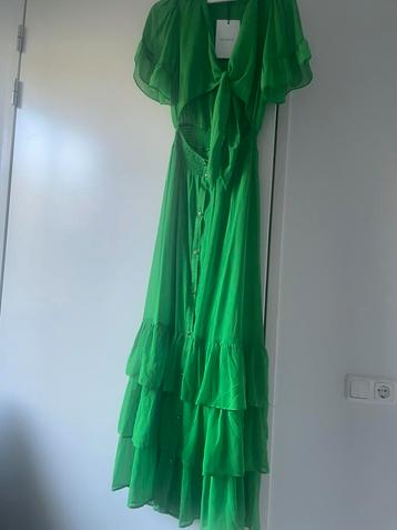 Nikkie nieuw met kaartje zomerse  groene lange jurk beschikbaar voor biedingen