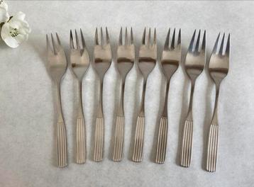 Set van 8 Gero Zilmeta gebaksvorkjes model 505 beschikbaar voor biedingen