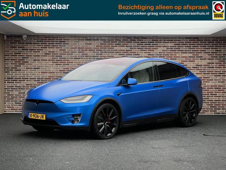 Tesla Model X Performance Ludicrous 6p Autopiloot Elek stoel, Auto's, Tesla, Bedrijf, Te koop, Model X, 4x4, ABS, Achteruitrijcamera