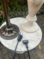 2 oude antieke lampen voeten vintage, Antiek en Kunst, Antiek | Lampen, Ophalen of Verzenden