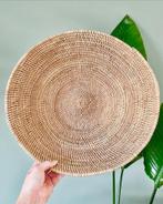 Grote vintage rotan schaal Birma riet, Huis en Inrichting, Woonaccessoires | Schalen en Manden, Ophalen of Verzenden, Gebruikt