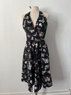 Zwarte rockabilly zomerjurk, Zwart, Ophalen of Verzenden, Zo goed als nieuw, Knielengte