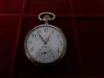 Zilveren Zakhorloge - Ancre - 15 Rubis - Gemerkt Kroon Maan, Overige merken, Zakhorloge, 1900 tot 1930, Ophalen of Verzenden