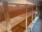 10 ikea stellingkasten / opberg rekken + mooie achterwanden, Ophalen, Gebruikt