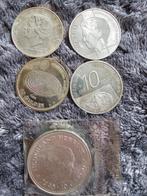 Diverse zilveren tientjes 5 stuks plus 1 zilveren €5,- munt, Ophalen, Koningin Juliana, Setje, Zilver