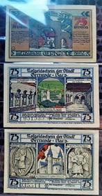 Gernrode 3x75 pfennig notgeld, Postzegels en Munten, Bankbiljetten | Europa | Niet-Eurobiljetten, Los biljet, Duitsland, Verzenden