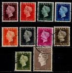 Curacao nr. 185-191 en 193-195 Kon. Wilhelmina gestempeld, Ophalen of Verzenden, Gestempeld