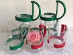 💚8 Vintage RANDWYCK Theeglazen uit de jaren 70/80., Huis en Inrichting, Keuken | Servies, Glas of Glazen, Ophalen of Verzenden