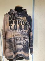 050 Monari sweater in maat 44 grijs/geel, Kleding | Dames, Truien en Vesten, Maat 42/44 (L), Zo goed als nieuw, Grijs, Verzenden