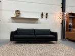 Nieuwstaat Design on Stock Heelz 4 zits Bank zwart leer 235, Huis en Inrichting, Banken | Bankstellen, Design on Stock, 75 tot 100 cm