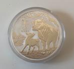 LUNAR III – YEAR OF THE OX - 1 KG ZILVER MUNT 2021, Postzegels en Munten, Edelmetalen en Baren, Ophalen of Verzenden, Zilver
