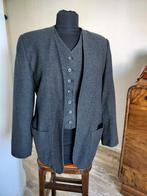 Vintage colbert met gilet, Ophalen of Verzenden, Zo goed als nieuw, Grijs