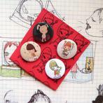 Yoshitomo Nara kunst pins buttons badges speldjes set, Verzenden, Nieuw, Overige onderwerpen, Button
