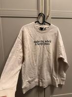 Leuke grote oversized trui met letters voorop M nieuw Zara, Maat 38/40 (M), Nieuw, Ophalen of Verzenden, Wit