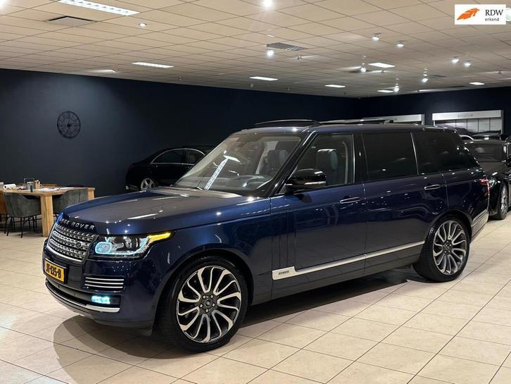 Land Rover Range Rover 3.0 SDV6 Hybrid Autobiography LWB|Ori, Auto's, Land Rover, Bedrijf, Te koop, 360° camera, 4x4, ABS, Adaptive Cruise Control