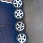 Wielen 4x100 Toyota yaris velgen zgan banden, Auto-onderdelen, Banden en Velgen, Ophalen, 15 inch, Zomerbanden, Band(en)
