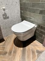 Wandcloset met tornadoflush, Ophalen, Minder dan 50 cm, Wit, Zo goed als nieuw