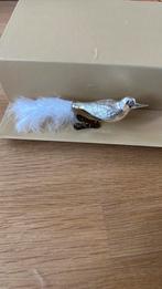 Oude zilveren kerstvogel met niruwe staart, Ophalen of Verzenden, Gebruikt