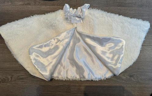 Witte warme cape/ poncho (2/6 jr), Kinderen en Baby's, Kinderkleding | Overige, Zo goed als nieuw, Meisje, Ophalen of Verzenden