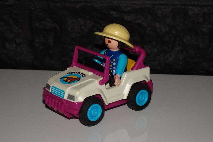 08 - Meisje met terreinwagen 3067, Kinderen en Baby's, Speelgoed | Playmobil, Gebruikt, Ophalen of Verzenden