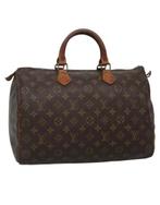 LOUIS VUITTON Monogram Speedy 35 Hand Bag M41524 LV Auth, Ophalen of Verzenden