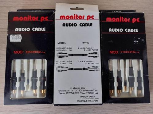 MONITOR-PC / IN-AKUSTIK verzilverde interlinks. (NOS), Audio, Tv en Foto, Audiokabels en Televisiekabels, Nieuw, Interlink-kabel