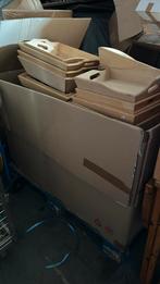 Pallet box vol houtprodukten, dienbladen, wijnrek etc, Wolvieshop, Nieuw, Ophalen of Verzenden, Nvt