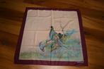 shawl, Prachtige fazanten foulard vintage, S. Gentilluci, Ophalen of Verzenden, Zo goed als nieuw, Sjaal
