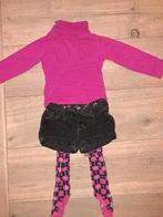 Kledingset 92 roze zwart, Ophalen of Verzenden, Zo goed als nieuw, Meisje, Setje