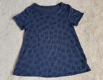 COS T-shirt XS - Navy blauw met subtiel vierkantjes patroon, Verzenden, Maat 34 (XS) of kleiner, Blauw, Korte mouw