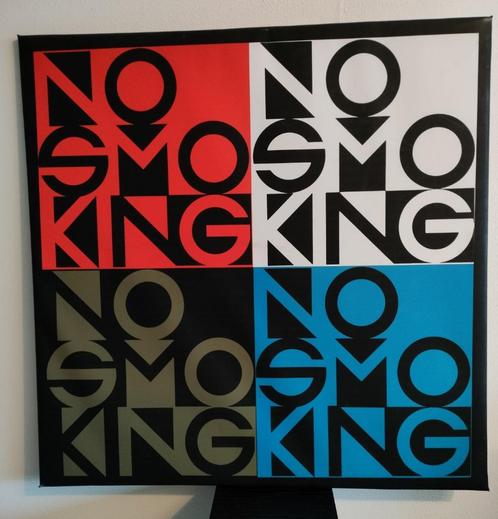 Canvas No Smoking Verboden te Roken Frame Print Multi-Color, Huis en Inrichting, Woonaccessoires | Tekstborden en Spreuken, Nieuw
