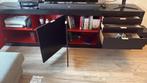 Mooi zwart TV meubel - 268 cm lang, Huis en Inrichting, Ophalen, Overige materialen, Gebruikt, 200 cm of meer