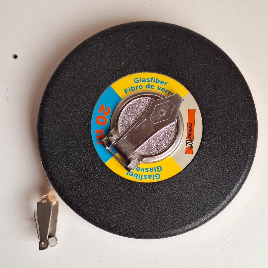 Meetlint 20 meter, nooit gebruikt, van glasfiber, Doe-het-zelf en Verbouw, Meetapparatuur, Ophalen of Verzenden, Nieuw, Afstand