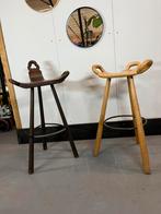 Spaanse design barkrukken, Ophalen, Gebruikt, Met voetsteun, 60 tot 90 cm