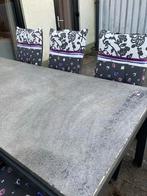 Tuintafel met 6 stoelen, Ophalen, Gebruikt, Metaal