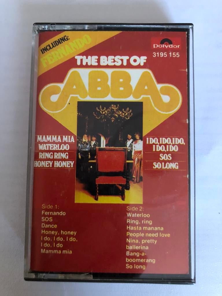 Cassette bandje The best of Abba, Ophalen, Gebruikt, 1 bandje, Origineel