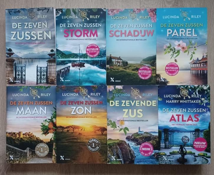 Lucinda Riley - De zeven zussen - deel 1 t/m 8, Boeken, Romans, Ophalen