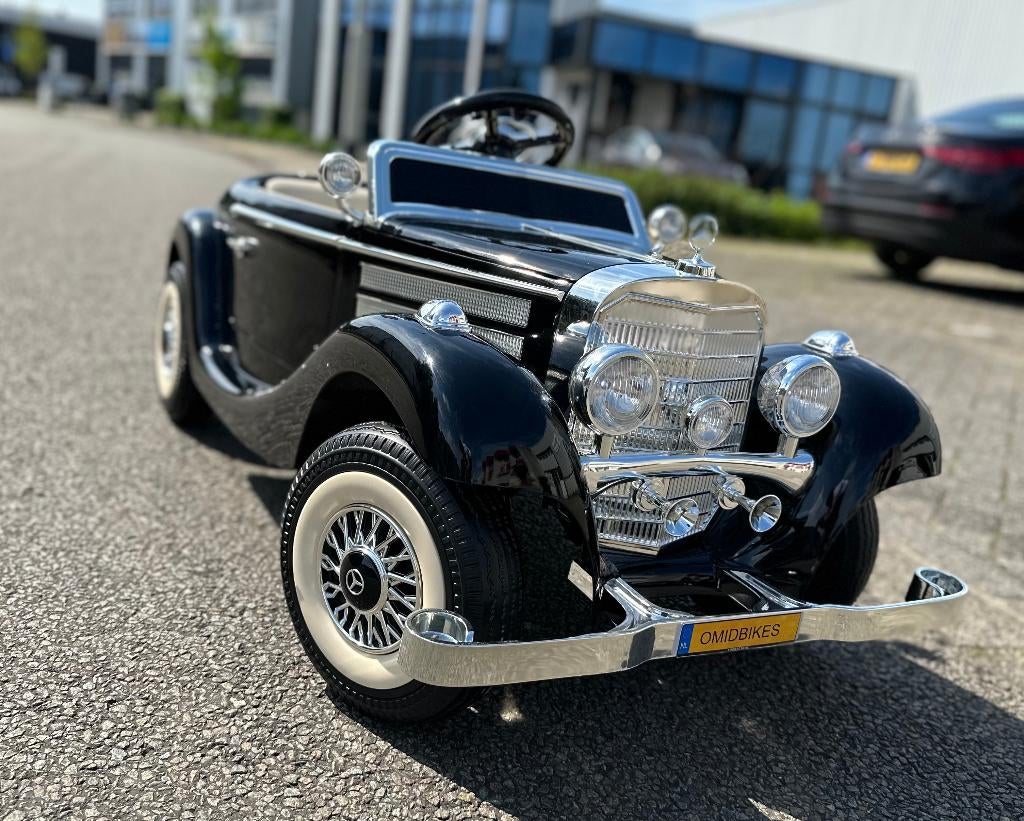 Mercedes-Benz Typ 540K 12v metallic zwart, Bluetooth, leder, Ophalen of Verzenden, Nieuw