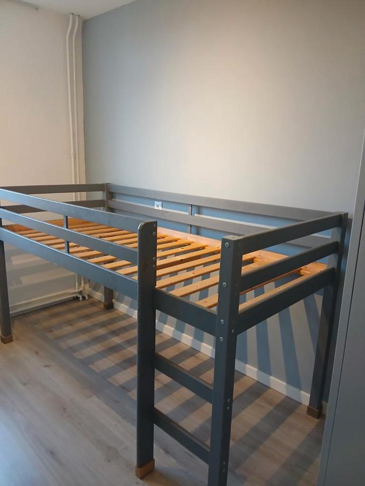 Flexa half hoogslaper, Huis en Inrichting, Slaapkamer | Stapelbedden en Hoogslapers, Gebruikt, Halfhoogslaper, Eenpersoons, Ophalen