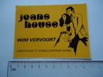 sticker oud JEANS HOUSE Wim Vervoort Eersel winkel vintage, Verzenden, Zo goed als nieuw