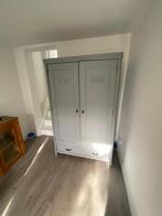 Mooie houten Brocante kast in grijstint, Ophalen