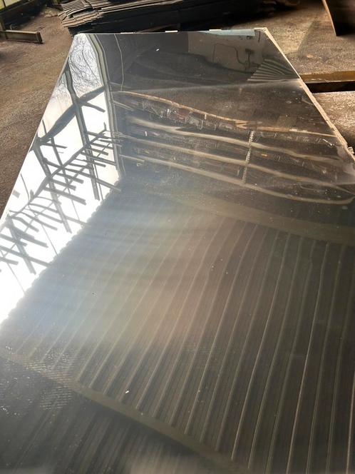 RVS Plaat Gepolijst 3000x1500x1mm, Doe-het-zelf en Verbouw, Platen en Panelen, Zo goed als nieuw, Overige materialen, Minder dan 20 mm