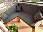 Loungeset passend voor balkon - ophalen vanaf begin augustus, Ophalen, 4 zitplaatsen, Steigerhout, Zo goed als nieuw