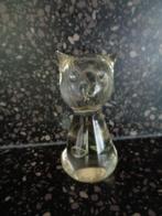 glazen   geslepen  kat..., Antiek en Kunst, Antiek | Glas en Kristal, Ophalen of Verzenden