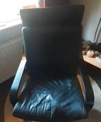 Ikea stoel leer zwart, Huis en Inrichting, Fauteuils, Ophalen, Gebruikt, Leer
