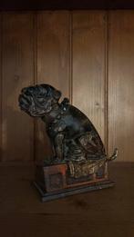 Bulldog bank, antieke spaarpot, Ophalen, Gebruikt, Metaal of Blik, Overige thema's