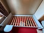 1 persoons grijs bed, Gebruikt, 90 cm, Eenpersoons, Ophalen of Verzenden