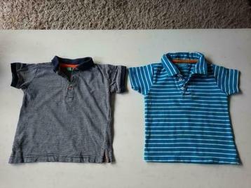 Hema Polo Donkerblauw Gestreept Shirt T-shirt maat 74 beschikbaar voor biedingen