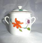 Royal Worcester Astley Gold Edge jampot met deksel, Overige typen, Ophalen of Verzenden, Zo goed als nieuw, Overige stijlen