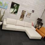 *SHOWROOMMODEL | Teddy stof | Beige | Hoekbank | Bank | Sofa, Hoekbank, 300 cm of meer, Zo goed als nieuw, Modern design teddy stof beige hoekbank bank bankstel sofa